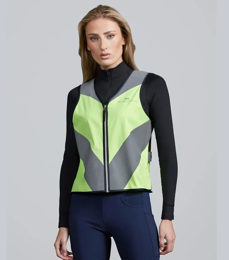Premier Equine Reflective Gilet - Yellow/Silver