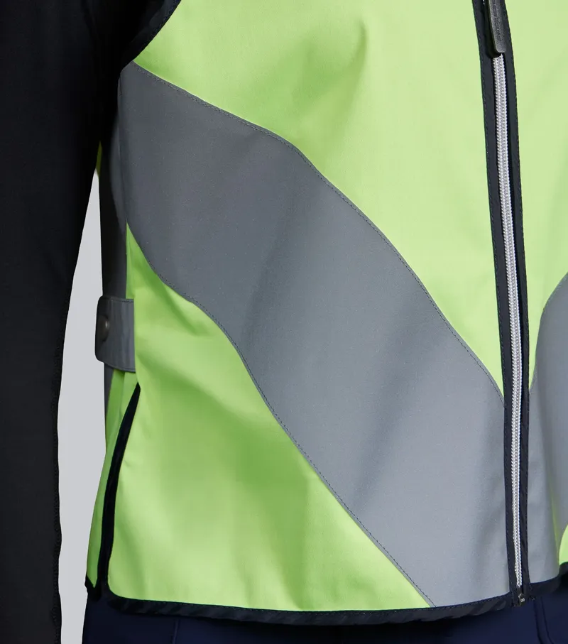 Premier Equine Reflective Gilet - Yellow/Silver-3