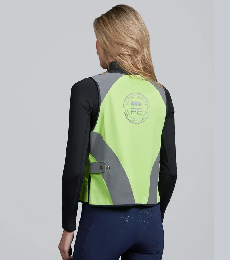 Premier Equine Reflective Gilet - Yellow/Silver-1