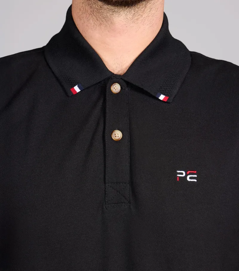 Premier Equine Men's Respiro Riding Polo Shirt - Black-2