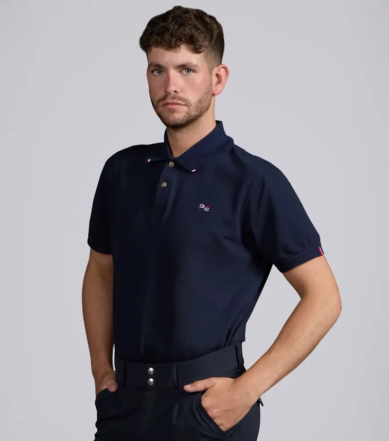 Premier Equine Men's Respiro Riding Polo Shirt - Navy