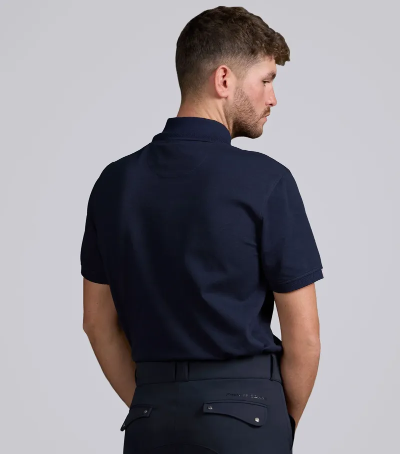 Premier Equine Men's Respiro Riding Polo Shirt - Navy-1