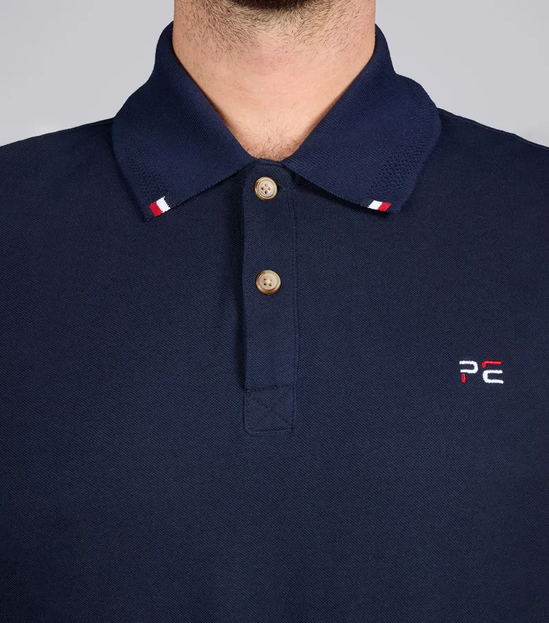 Premier Equine Men's Respiro Riding Polo Shirt - Navy-2
