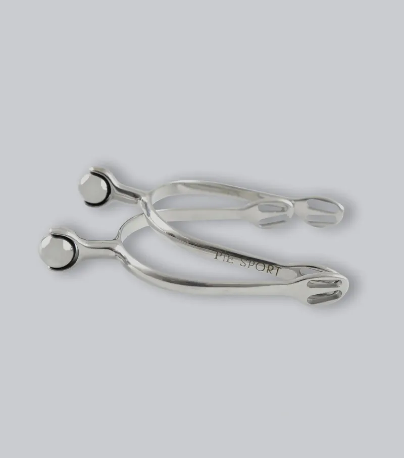 Premier Equine Stainless Steel Roller Ball Spurs - Silver