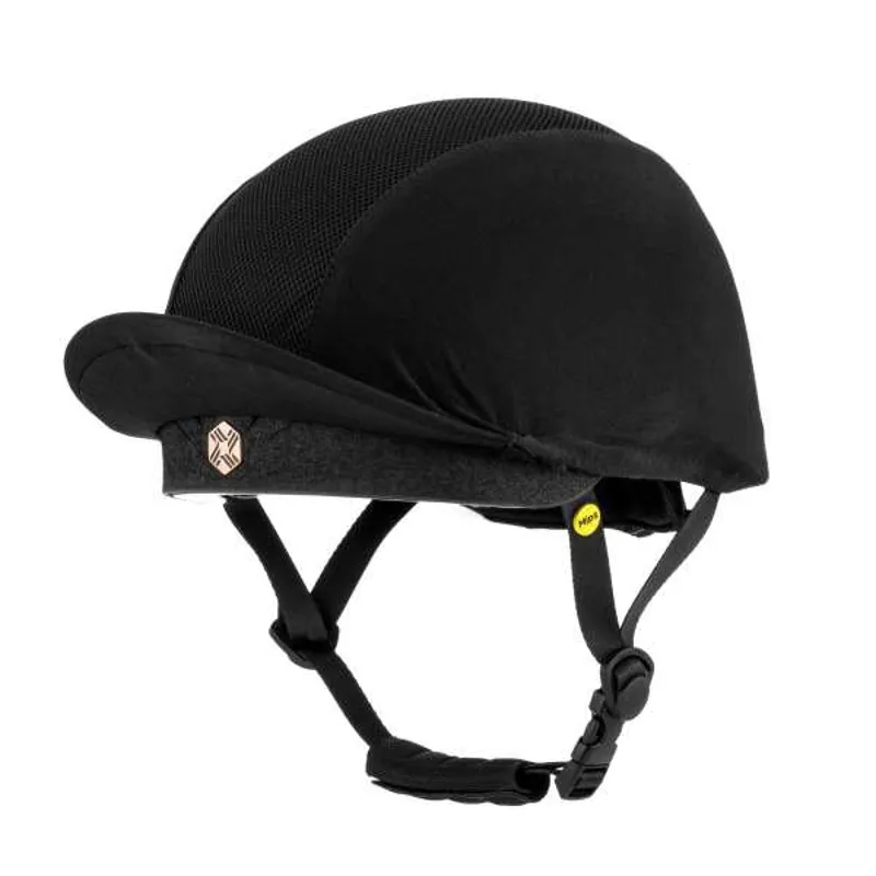 Charles Owen Phoenix Riding Hat with Mips - Black/Rose Gold