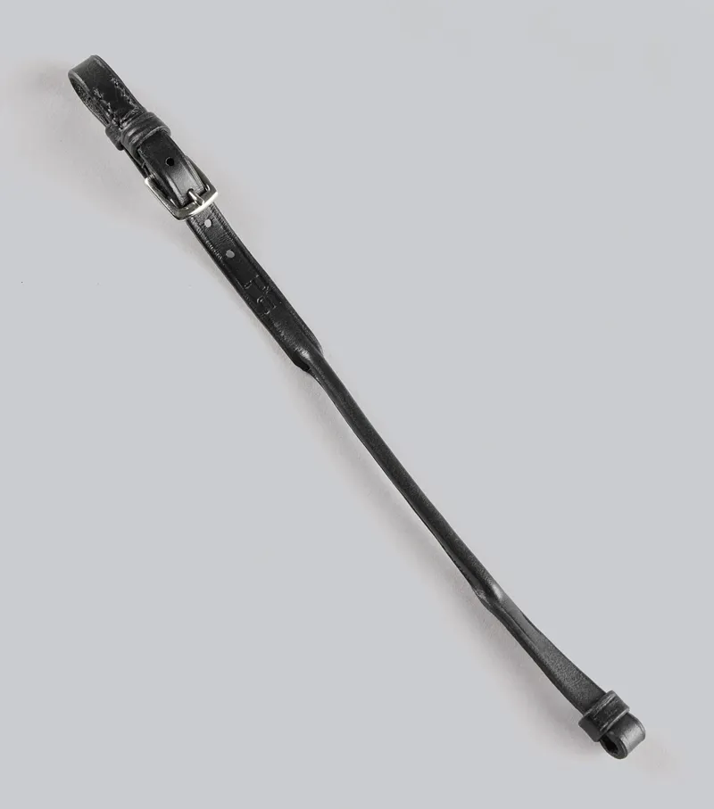 Premier Equine Round Lip Strap Black - Black