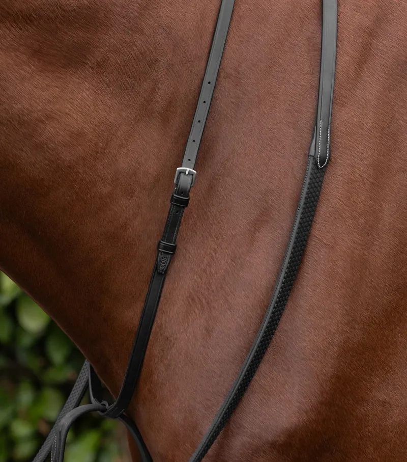 Premier Equine European Running Martingale - Black-1