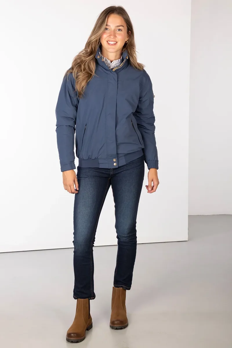 Rydale Ripon IV Ladies Equestrian Bomber Jacket - Dark Denim-2