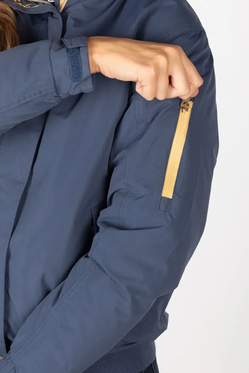 Rydale Ripon IV Ladies Equestrian Bomber Jacket - Dark Denim-7