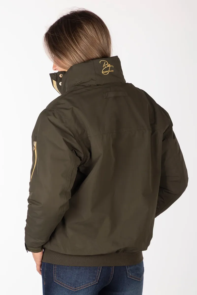 Rydale Ripon IV Ladies Equestrian Bomber Jacket - Dark Khaki-3