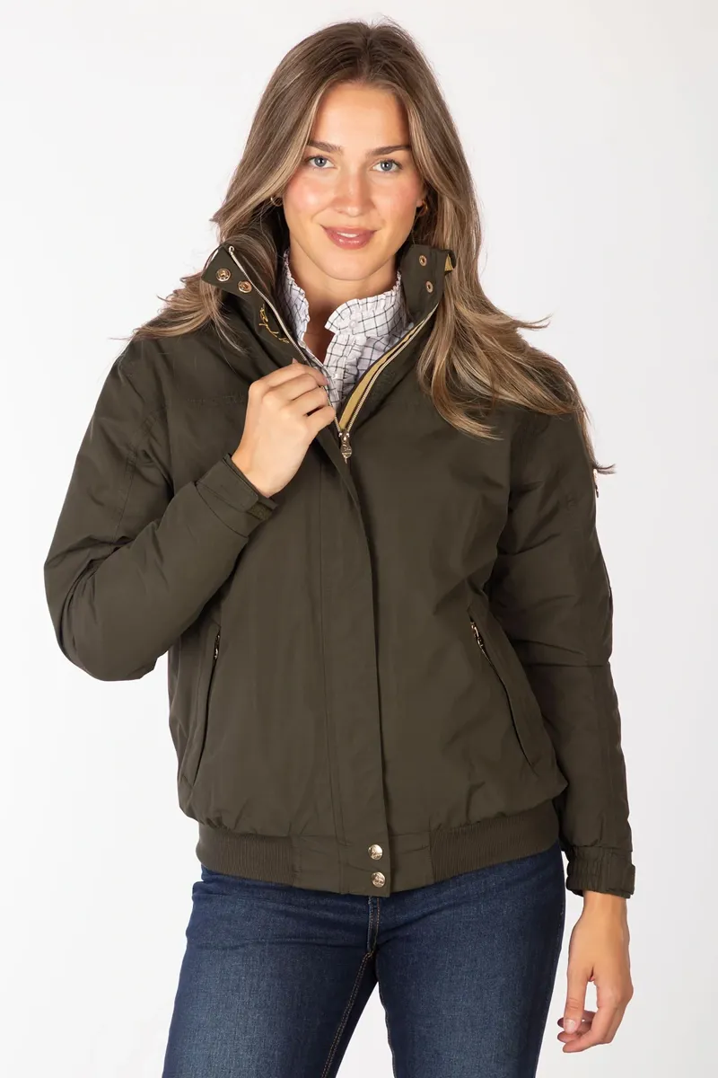 Rydale Ripon IV Ladies Equestrian Bomber Jacket - Dark Khaki-2