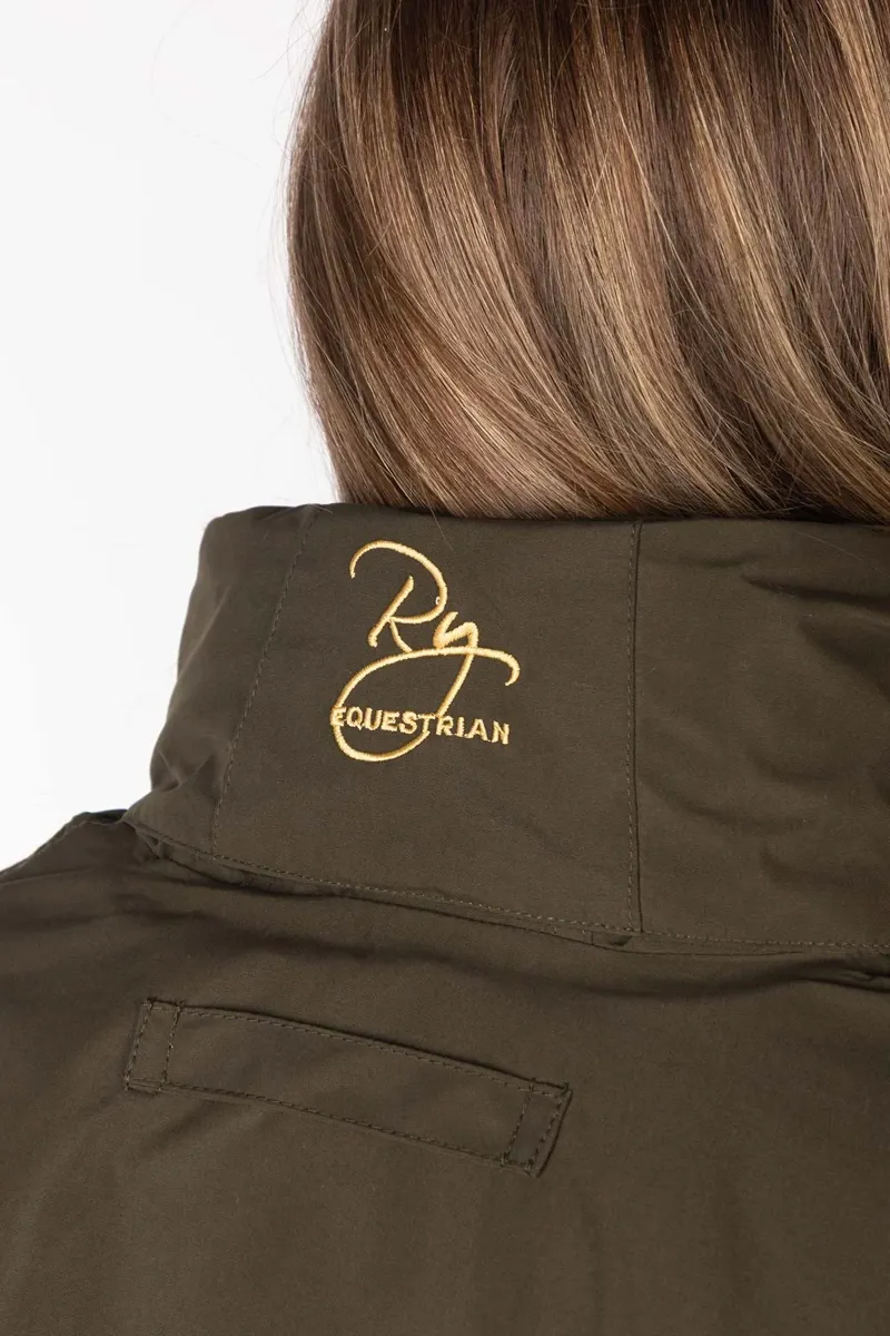 Rydale Ripon IV Ladies Equestrian Bomber Jacket - Dark Khaki-5