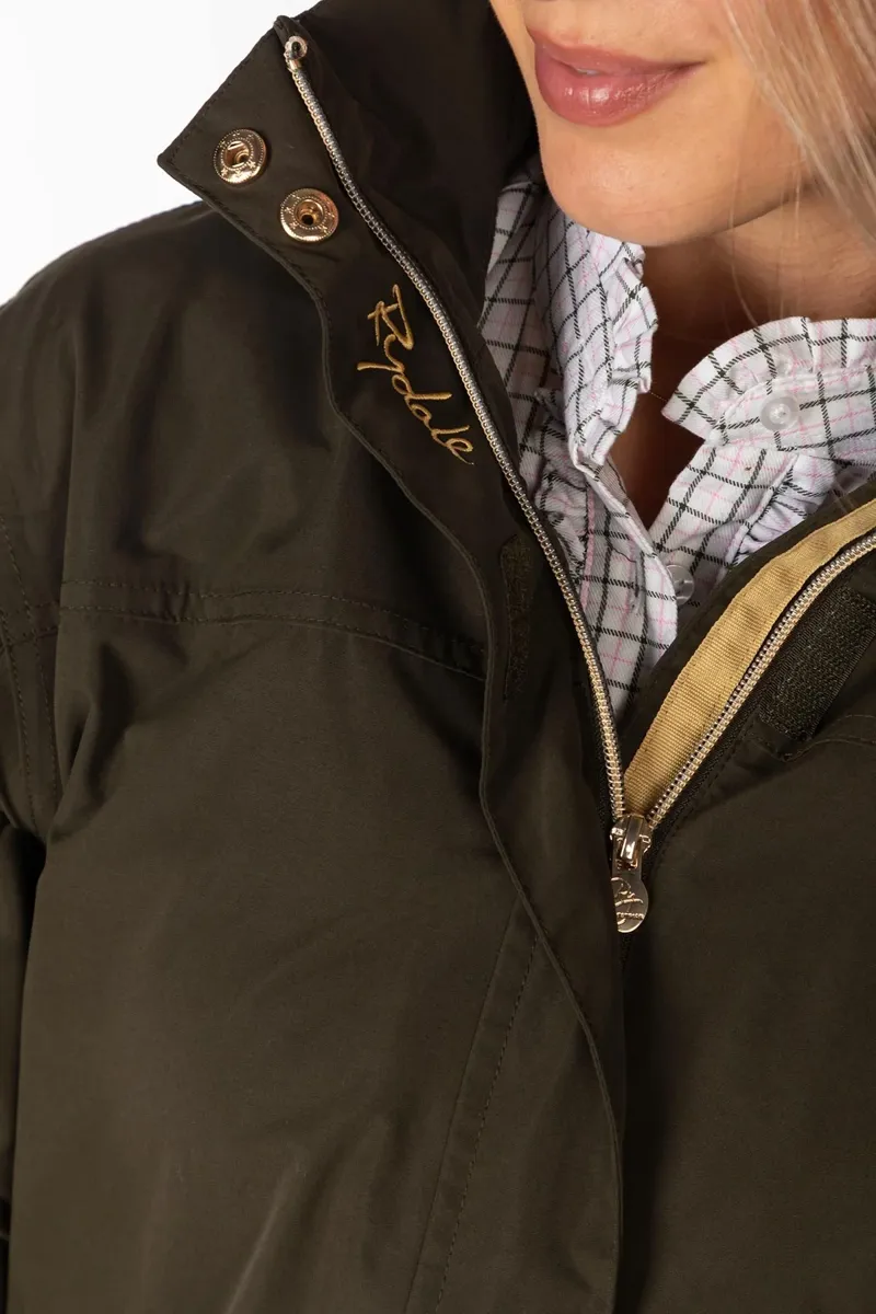 Rydale Ripon IV Ladies Equestrian Bomber Jacket - Dark Khaki-8