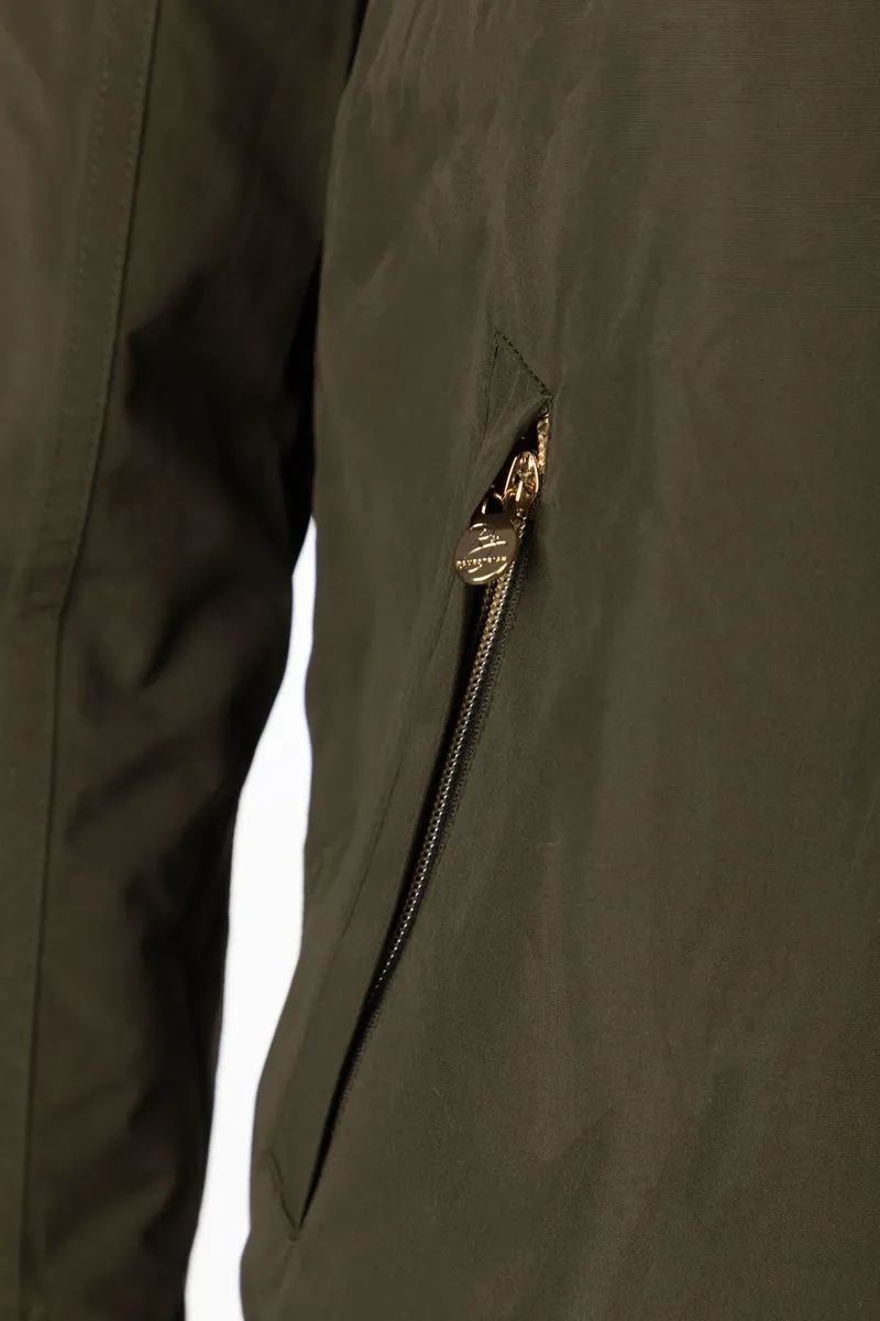 Rydale Ripon IV Ladies Equestrian Bomber Jacket - Dark Khaki-11