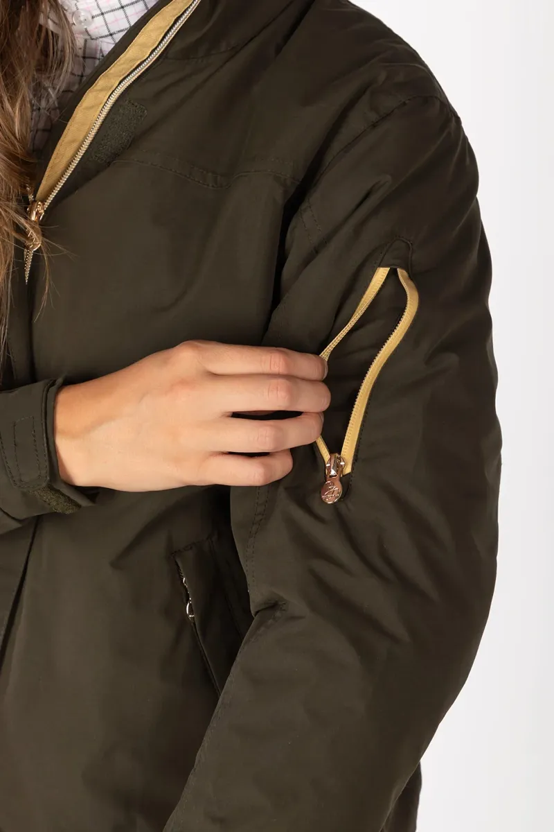 Rydale Ripon IV Ladies Equestrian Bomber Jacket - Dark Khaki-7