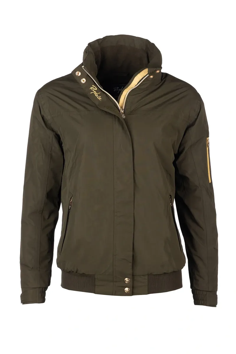 Rydale Ripon IV Ladies Equestrian Bomber Jacket - Dark Khaki