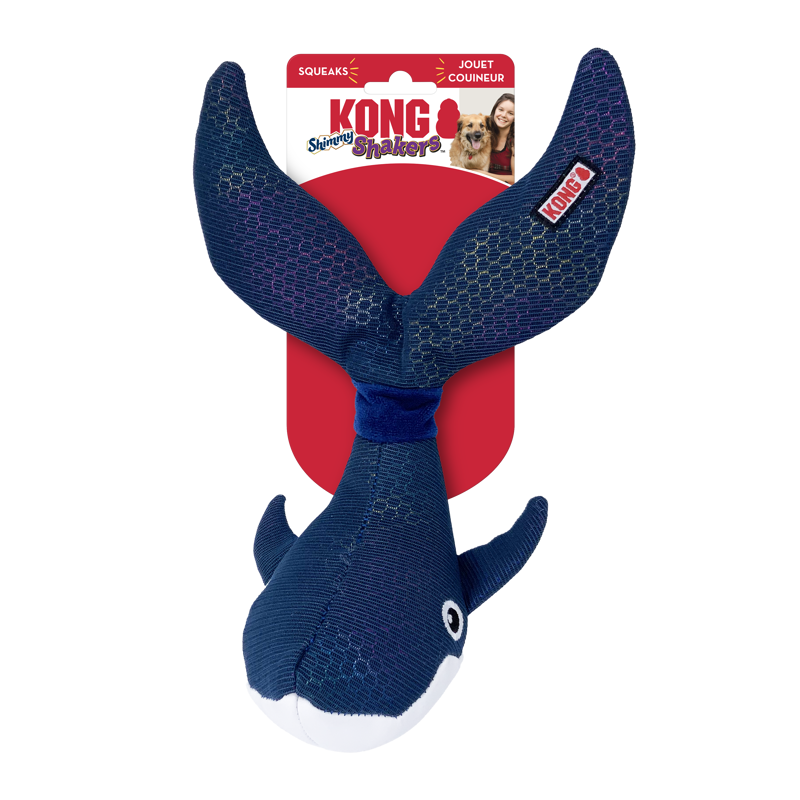 KONG Shakers Shimmy Whale dog toy-1
