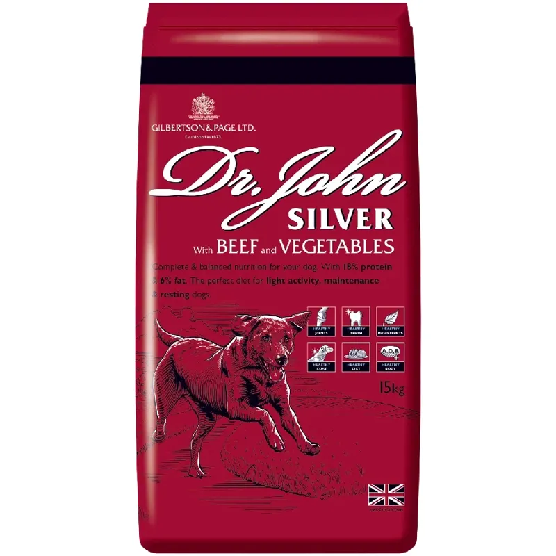 Dr John Silver with Beef Working Dog Food - 15kg