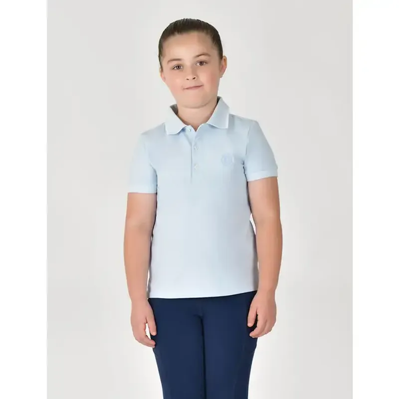 Dublin Cotton Pique Children's Polo - Sky Blue