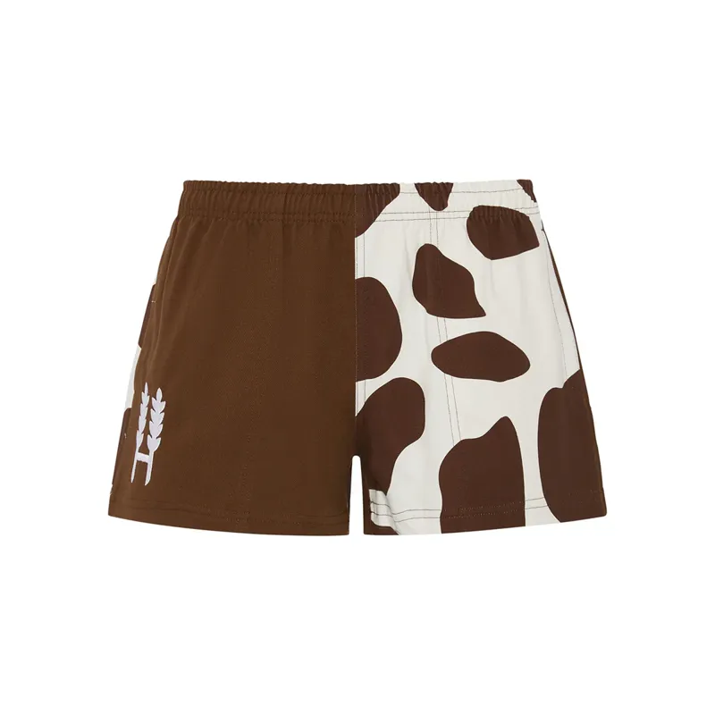 Hexby Harlequin Zip Pocket Short - Brown Holstein