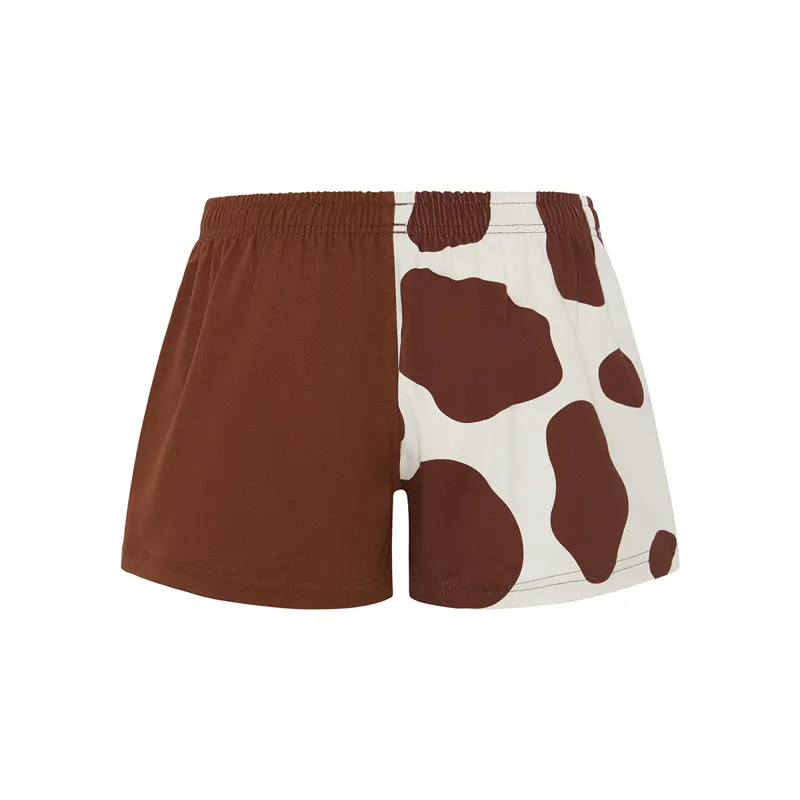 Hexby Harlequin Zip Pocket Short - Brown Holstein-1
