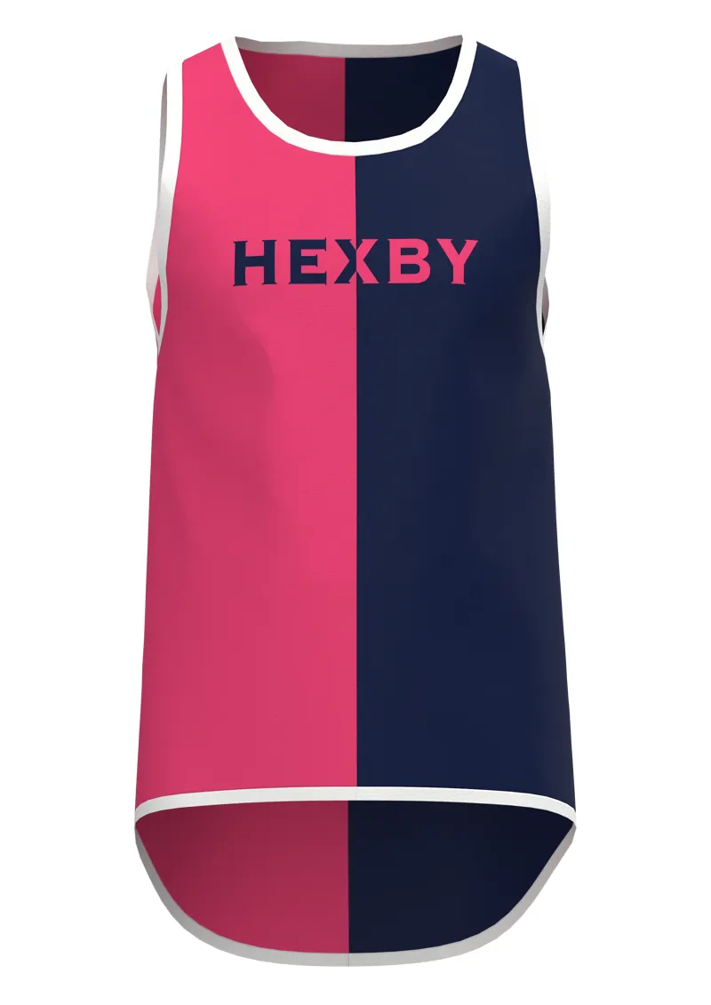 Hexby Unisex Rugby Singlet - Pink/Navy