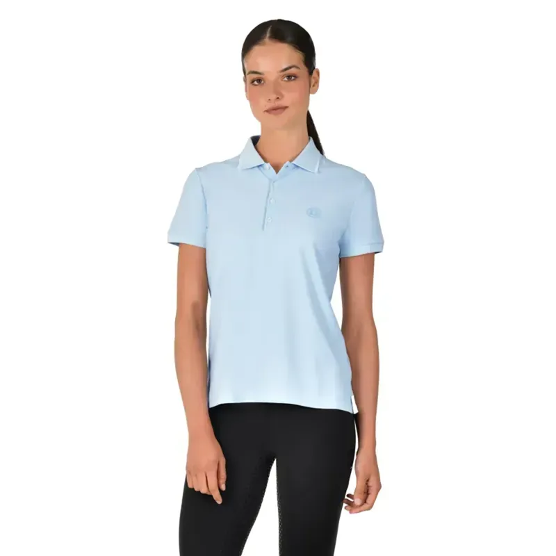 Dublin Cotton Pique Ladies Polo Top - Sky Blue - Slight Seconds
