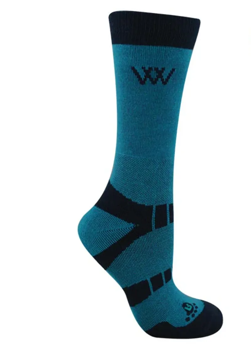 Woof Wear Short Bamboo Waffle Socks - Ocean