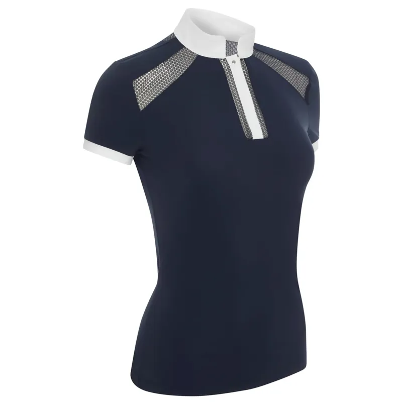 LeMieux Camille Short Sleeve Show Shirt - Navy-1