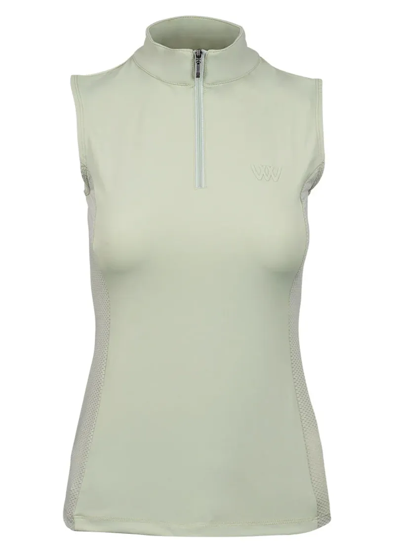 Woof Wear Women's Sleeveless Tech Base Layer - Sage-1