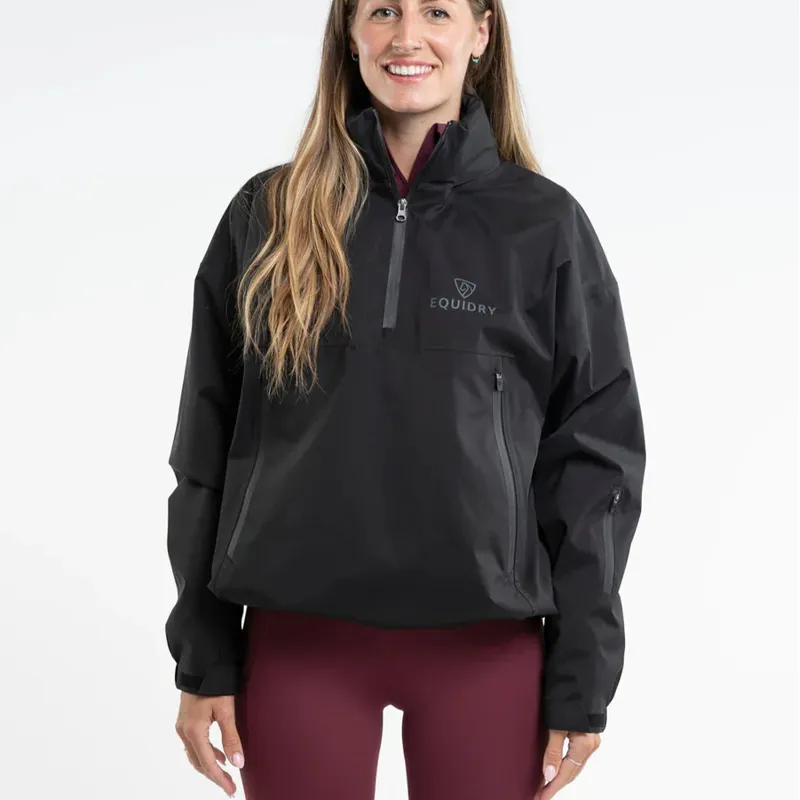 EQUIDRY Women's Waterproof Storm Smock - Black