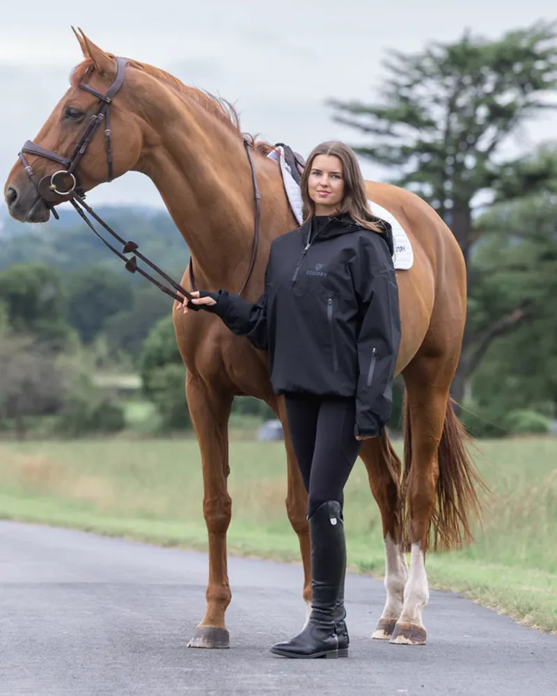 EQUIDRY Women's Waterproof Storm Smock - Black-6