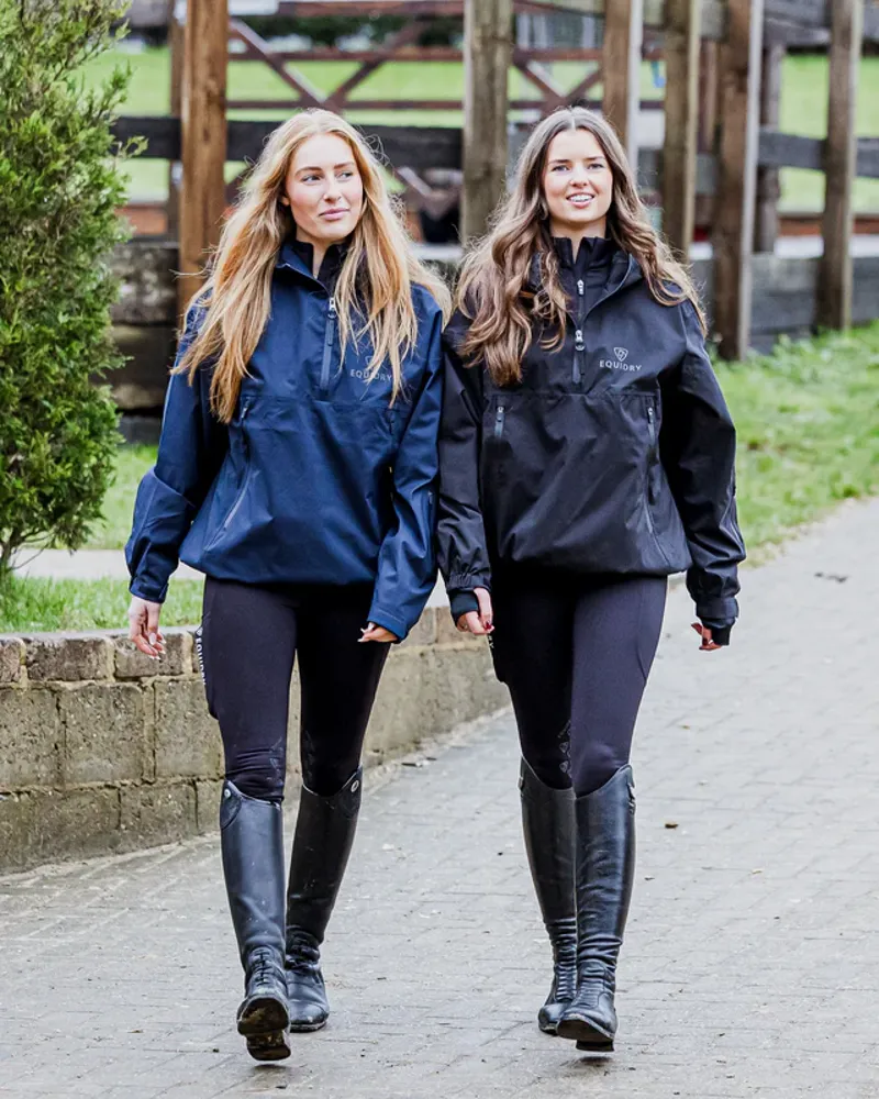 EQUIDRY Women's Waterproof Storm Smock - Black-5