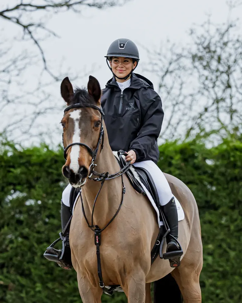 EQUIDRY Women's Waterproof Storm Smock - Black-4