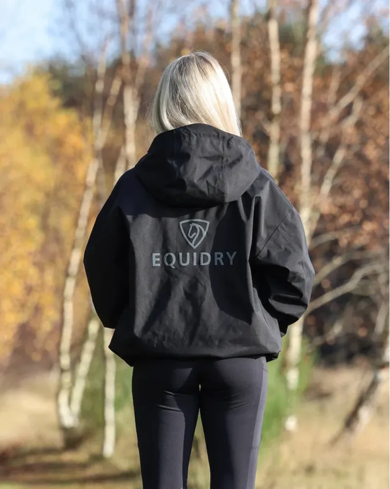 EQUIDRY Women's Waterproof Storm Smock - Black-3