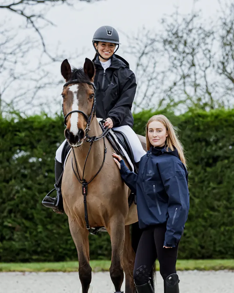 EQUIDRY Women's Waterproof Storm Smock - Navy-5