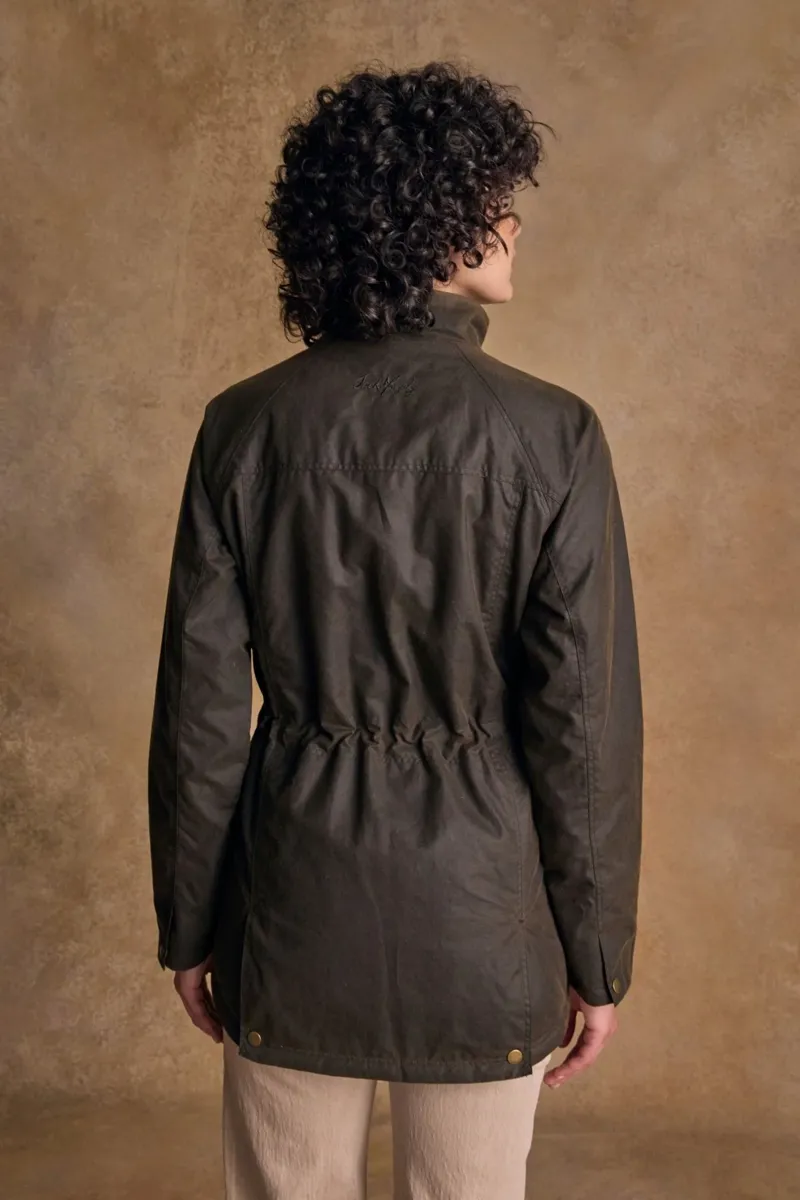 Jack Murphy Sally Women's Wax Jacket - Olive-1