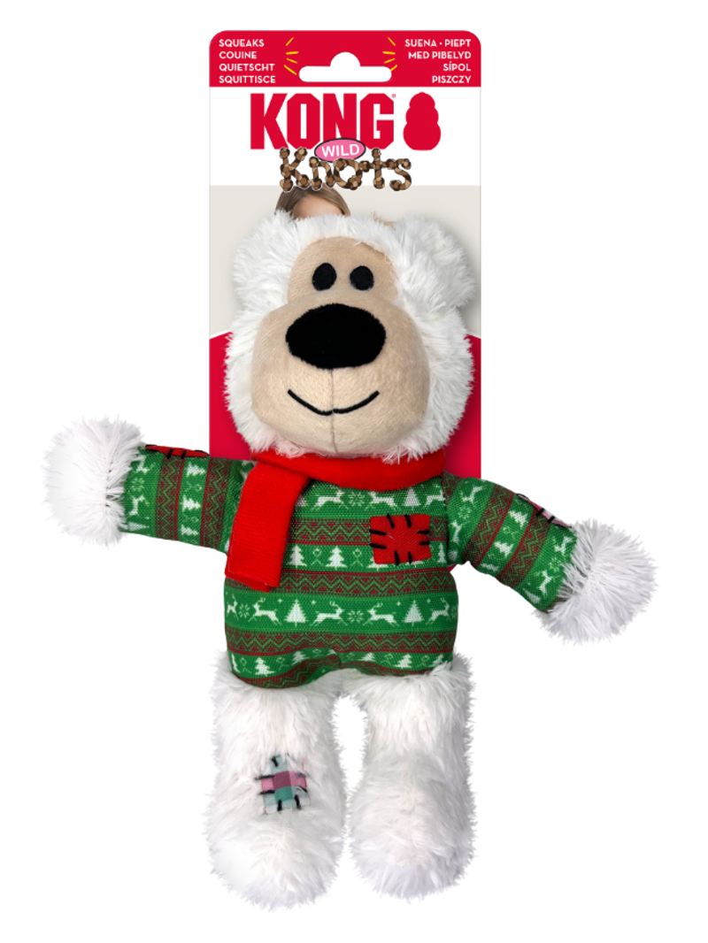 KONG Holiday Wild Knots Bear