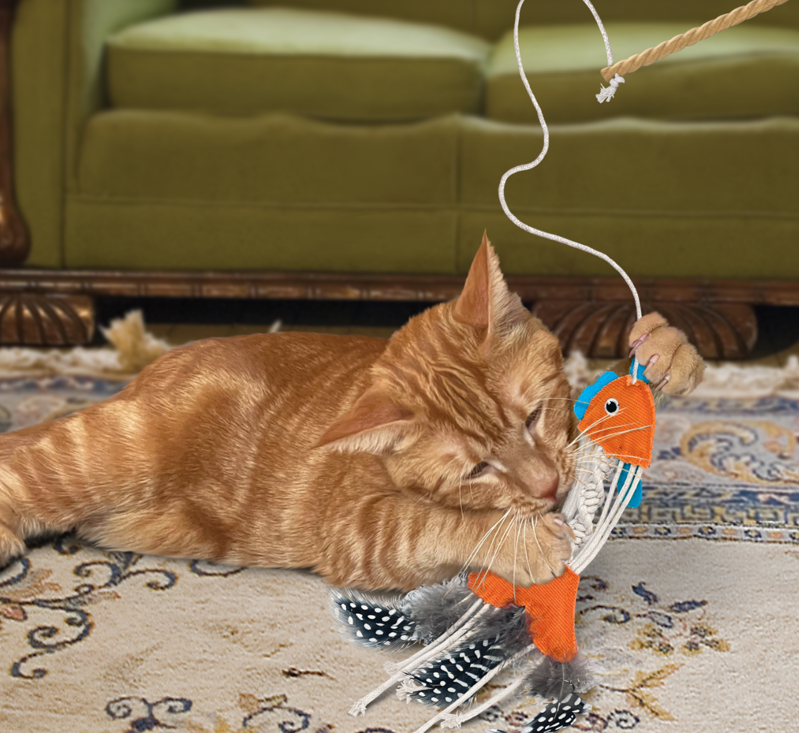 KONG Cat Naturals Teaser Fish -3