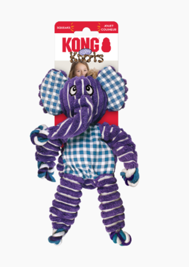 KONG Floppy Knots Elephant - Medium/ Large