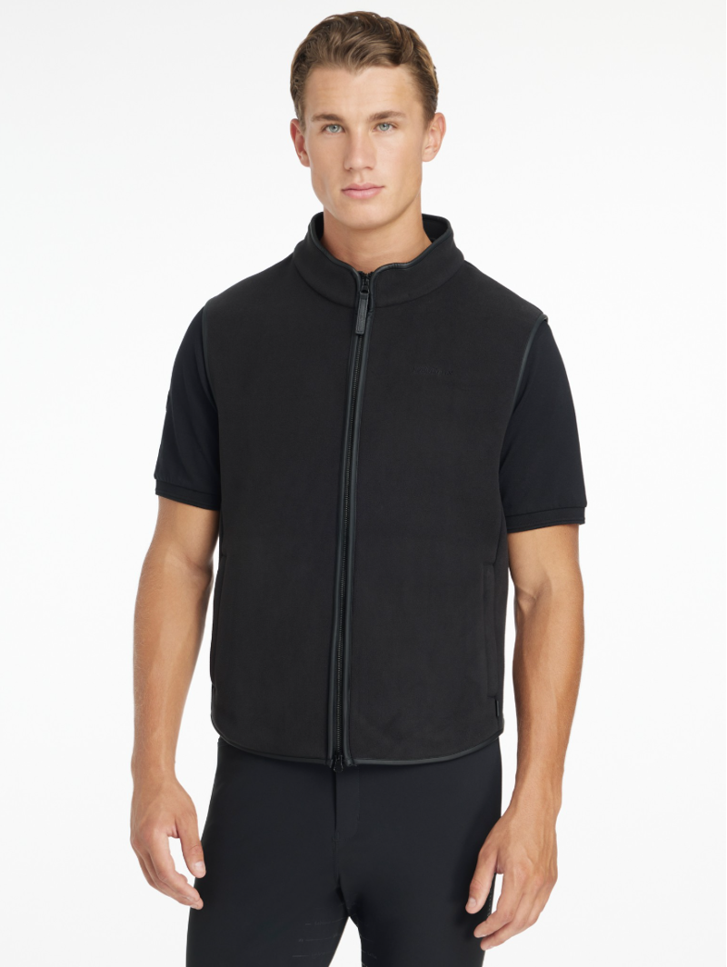 LeMieux Mens Fleece Gilet - Black-1