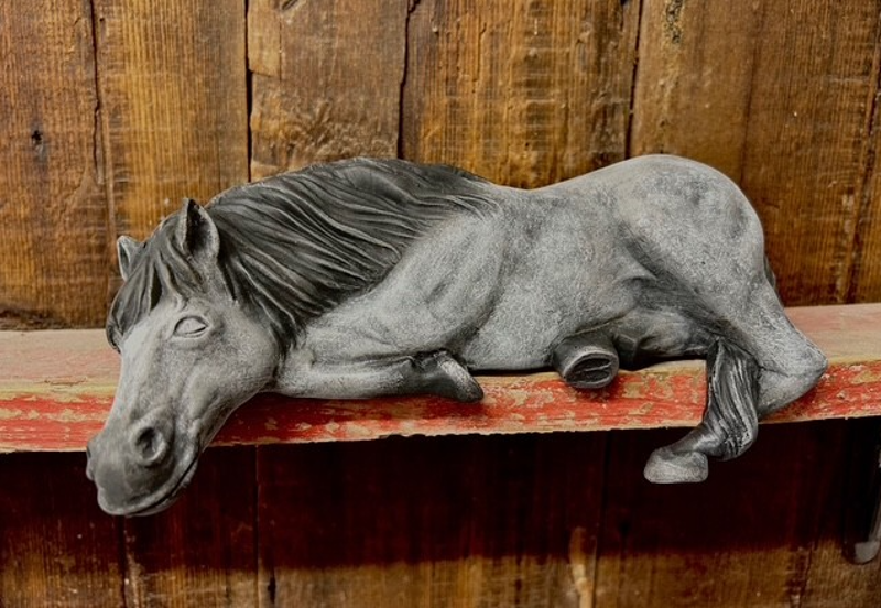 Carol Rogers Hand Made Decorative Ceramic Horse Model - Grey
