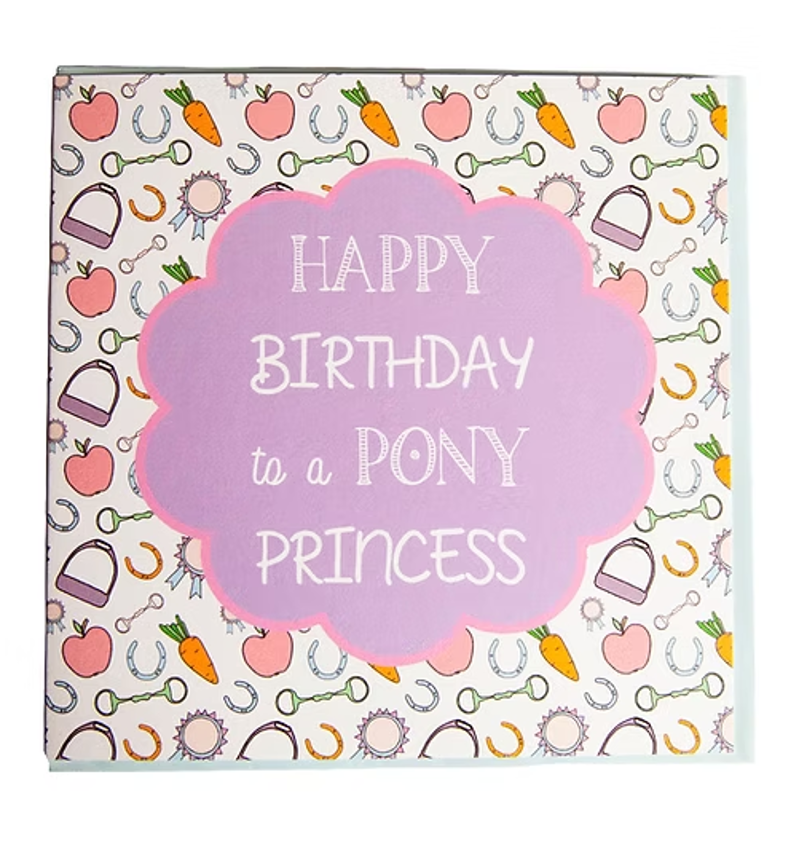 Gubblecote Beautiful Greetings Card - Pony Princess