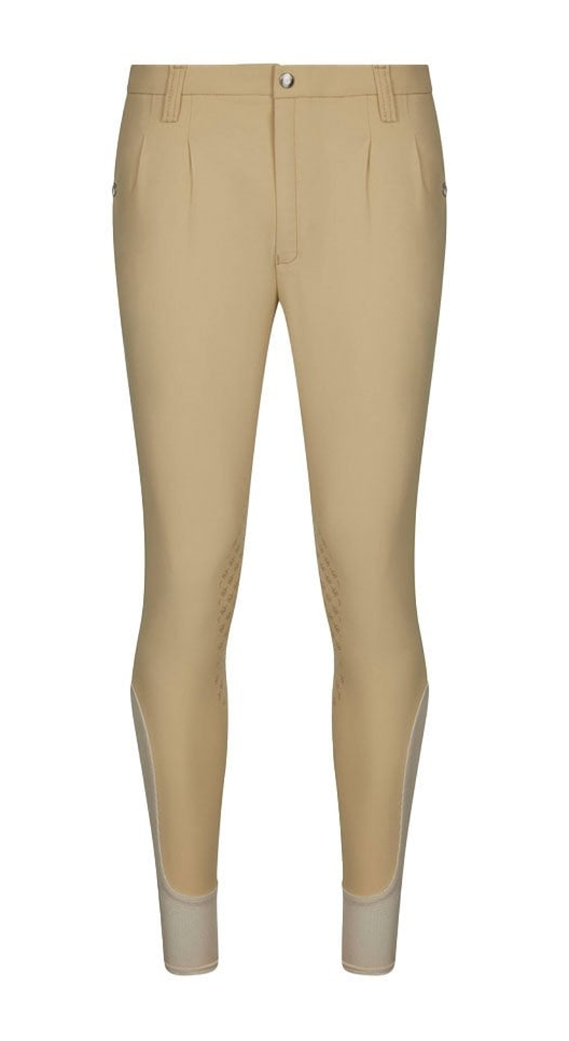 LeMieux Mens Elite Classic Pleated Breech - Beige