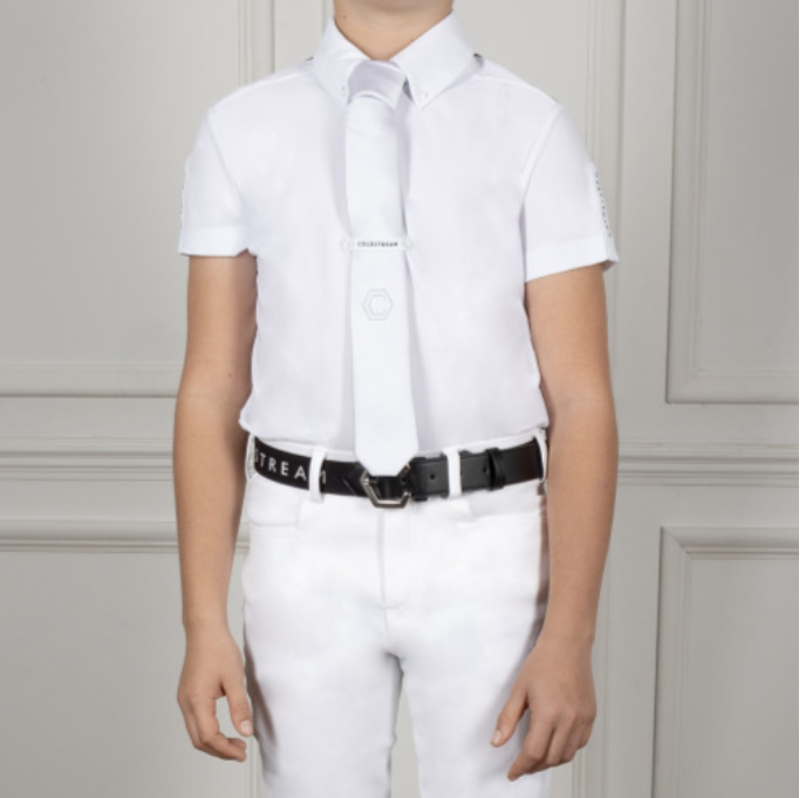 Coldstream Penston Show Shirt - White/Navy