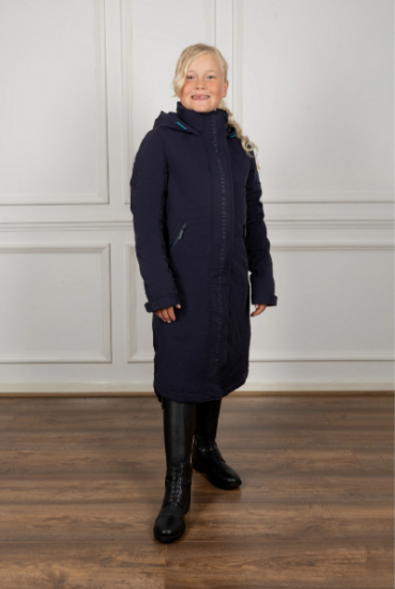 Coldstream Childrens Next Generation Maxton Long Waterproof Coat - Navy
