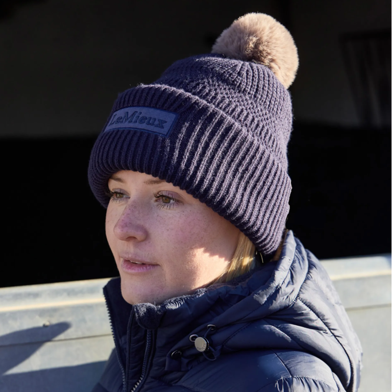 LeMieux x Sealskinz Waterproof Beanie - Navy-1