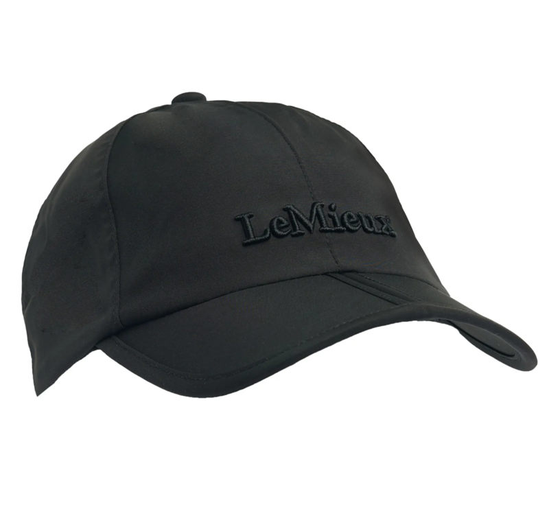 LeMieux x Sealskinz Waterproof Foldable Peak Cap - Black