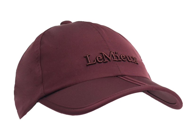 LeMieux x Sealskinz Waterproof Foldable Peak Cap - Burgundy 