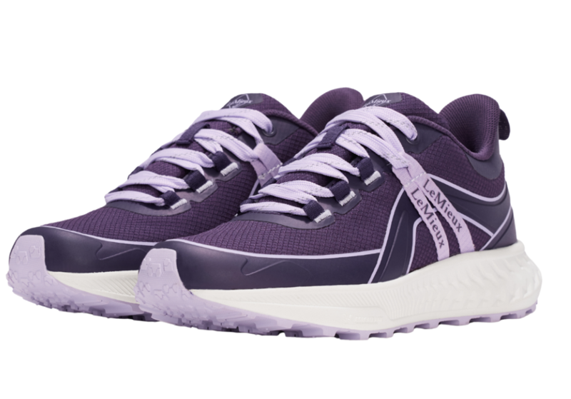 LeMieux Young Rider Trax Viva Waterproof Trainer - Juniper/Lilac-2